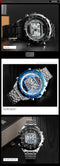 Men's Watches Solar Sports Digital Quartz  Full Steel Waterproof LED Wrist Watch
