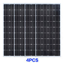 Solar panel 100W 18V Glass 2PCS 3PCS 4PCS solar Panels 200W 300W 400W flexible bsolaire Monocrystalline board