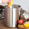 Compost Bin Kitchen Compost Pail Compost Caddy Stainless Steel Kitchen Composter Indoor Countertop Kitchen Recycling Bin Pail
