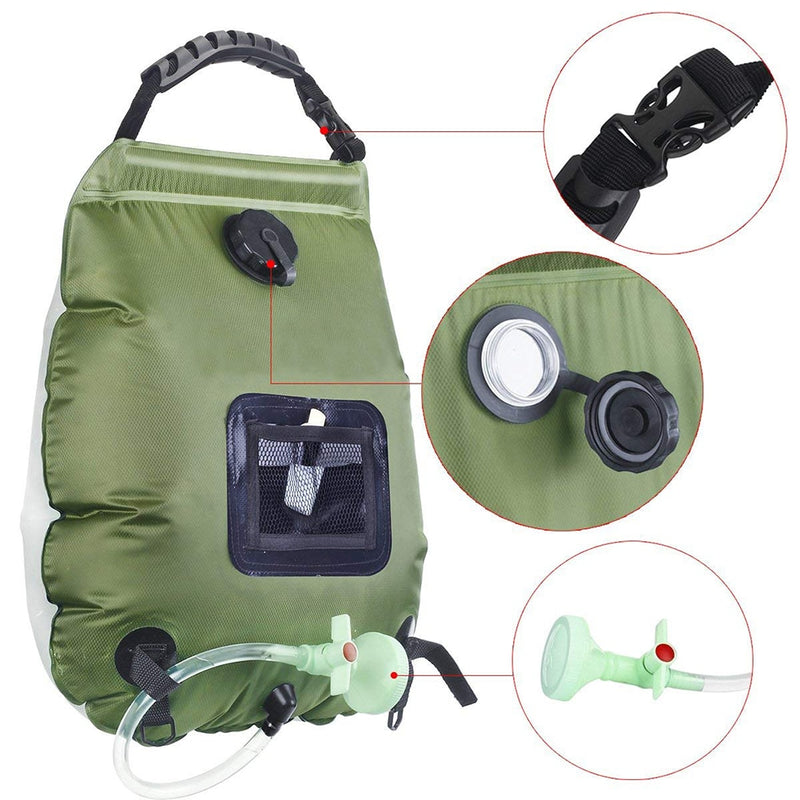 Portable  Outdoor Shower Bag 20L Heating Camping Shower Bag