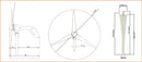 AC 12 V /24 V  Wind Turbine Generator for Home or Boat use with Free 600 W Wind Controller