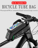 Bicycle Bag Front Tube touch Screen Saddle Bag Waterproof Cycling Frame 5.8/6 Inch