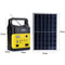 Portable Solar Generator Outdoor DC6W Solar Panel 6V-9Ah Lead-acid Battery Charging LED Lighting System