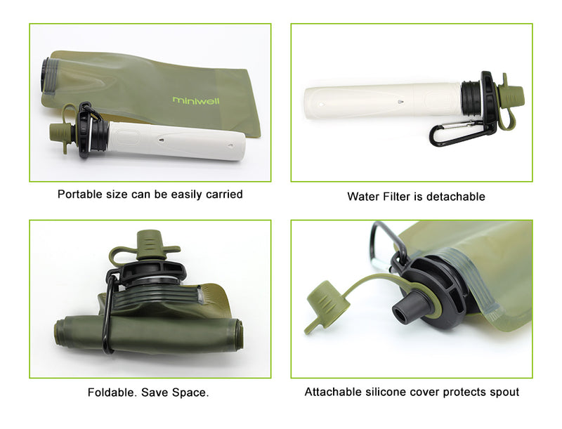 New Design portable water filter survival kit for camping,hiking and outdoor sports