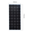 Solar panel 100W 18V Glass 2PCS 3PCS 4PCS solar Panels 200W 300W 400W flexible bsolaire Monocrystalline board