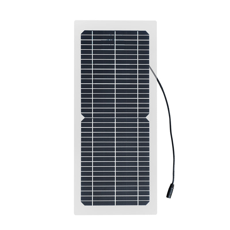 18V 10w solar panel kit Transparent semi-flexible Monocrystalline solar cell DIY module outdoor connector DC 12v charger