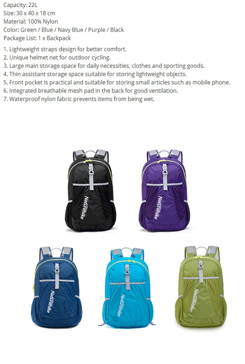 22L Ultralight Sport Backpack