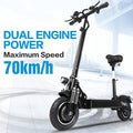 Electric scooter adult 52 V /2000 W 10 inch road tire folding electric scooter double motor electric motorcycle