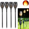 72 LED Flame Solar Torch Lights  Dancing Flickering  Waterproof Solar Torch Light Garden