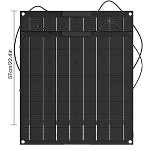 1pcs 50W Flexible solar panel 12V mono crystalline solar cell  solar panel cell system kit for marine, RV,