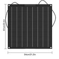 1pcs 50W Flexible solar panel 12V mono crystalline solar cell  solar panel cell system kit for marine, RV,