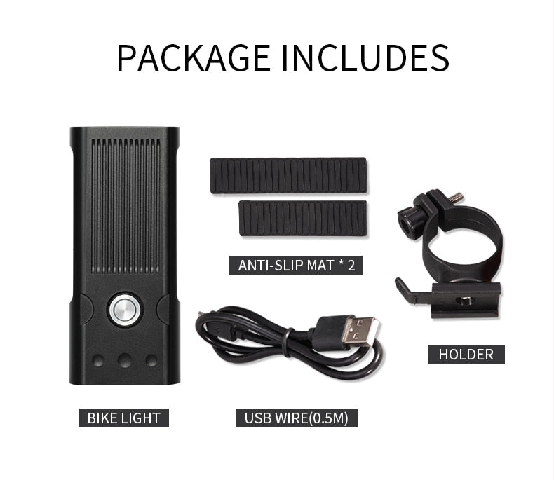 20000 Lumen Bicycle Light USB Rechargeable  Waterproof LED Headlight as Power Bank Bike Accessories