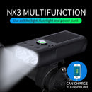 20000 Lumen Bicycle Light USB Rechargeable  Waterproof LED Headlight as Power Bank Bike Accessories