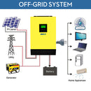 Grid Tied Solar Inverter 3000 W 48 V 220 V Hybrid r 450 V dc PV Input 60 A MPPT Solar Charger 60 A Battery Charger