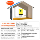 Grid Tied Solar Inverter 3000 W 48 V 220 V Hybrid r 450 V dc PV Input 60 A MPPT Solar Charger 60 A Battery Charger