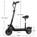 2400W Adult Electric Scooter with seat foldable