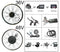 Electric bike Conversion Kit Bluetooth 36V 48V 250W 350W 500W 1000W 1500W 20-29inch EBike Front Rear Bicycle hub Motor Wheel