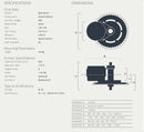 48V 750W BBS02B Mid Drive Motor Electric Bike Conversion Kit with Lock 12Ah/17.5Ah Bicycle Battery built in Samsung Cell