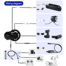 48V 750W BBS02B Mid Drive Motor Electric Bike Conversion Kit with Lock 12Ah/17.5Ah Bicycle Battery built in Samsung Cell