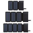 Solar panel charger mobile power waterproof power supply dual USB  portable folding