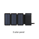 Solar panel charger mobile power waterproof power supply dual USB  portable folding