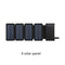 Solar panel charger mobile power waterproof power supply dual USB  portable folding