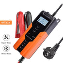 Automatic Car Battery Charger 12V Intelligent Auto Pulse Repair Maintainer Trickle Charging for Motorcycle Moto 6V 12 V