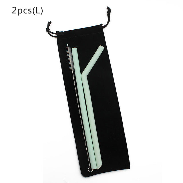 Eco food grade silicone reusable straw FDA certification