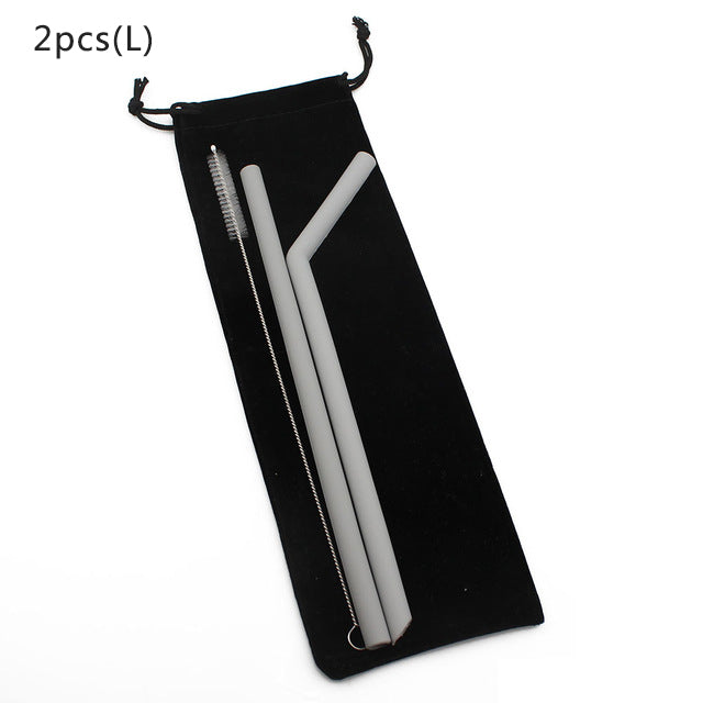 Eco food grade silicone reusable straw FDA certification