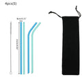 Eco food grade silicone reusable straw FDA certification