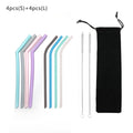 Eco food grade silicone reusable straw FDA certification