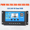 10A 20A 30A 40A 50A 60A Solar Charge Controller 12V 24V Auto PWM 5V Output Regulator PV Home Battery Charger LCD Dual USB