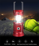 LED Solar lamp Rechargeable + USB Charge Outdoor Camping Hiking Fishing Light