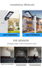Solar Street Light 20W 40W 60W with Motion Sensor Remote Controller IP65 Waterproof LED Outdoor Light SMD2835 Led Chip