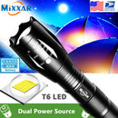 T6 LED Handheld Tactical Flashlight Zoom Torch Light Camping Lamp for 18650 Rechargeable Battery AAA