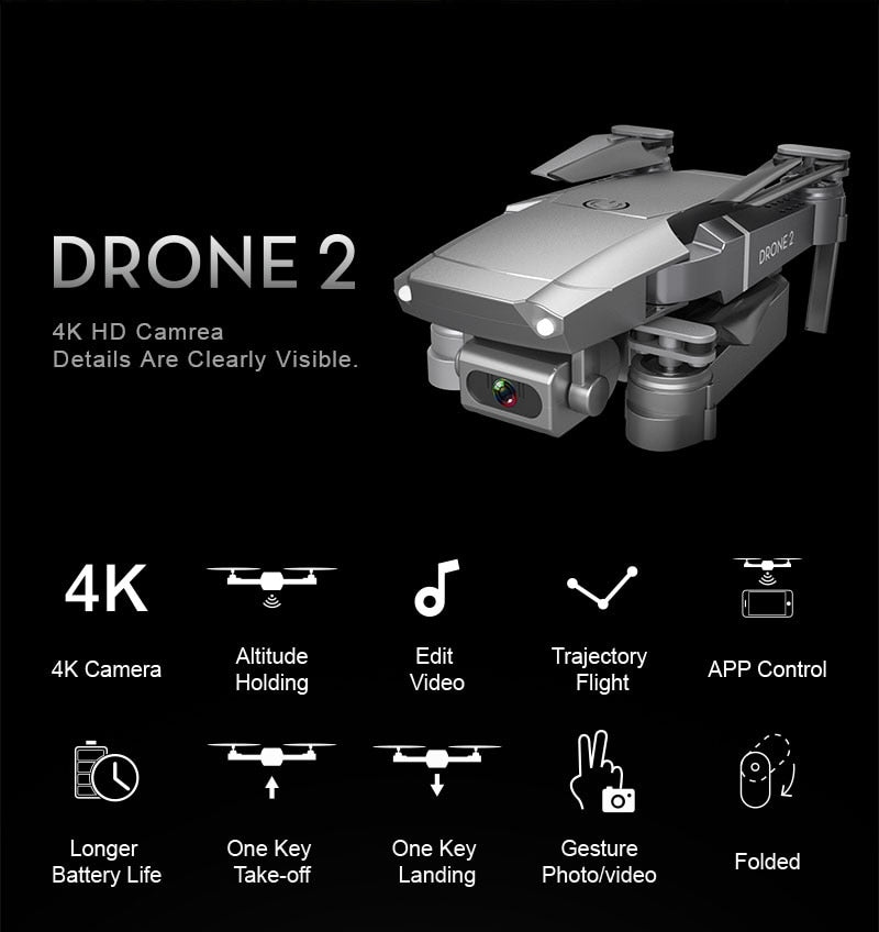 2020 NEW E68 Drone HD wide angle 4K WIFI 1080P FPV