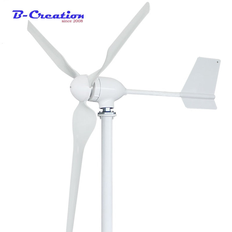 800W 12v Wind Turbines Generator+ Wind Controller 12V 24V 48V 3 Blades Horizontal Axis Permanent Magnet Generator for Home Stree