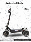 80KM/H Electric Scooter Powerful 3x1600W Motor 11" Three Motor Wheel Samsung 42AH