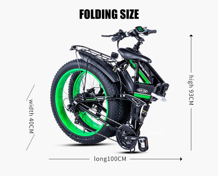 Electric bicycle 1000 W Electric Beach Bike 4.0 Fat Tire Electric Bike  48 V men  e-bike 26 inch Bicycle
