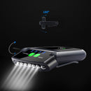 6 Led Rechargeable Body Motiom Sensor Clip-on Headlamp Hat Adjustable Waterproof IP64 Headlight Torch Light Built-in