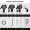 Mobile Phone Holder Motorcycle Smartphone for  Motorbike Handlebar Mount with Wireless Charger