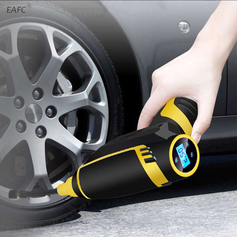 120W Wireless Car Air Compressor  Handheld USB Rechargeable  Car Accessories