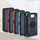 20000mAh LED Solar Power Bank Folding Portable Solar Panel  External Battery Solar Powerbank For Phone