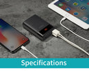 10000mAh Power Bank With Double USB Port Powerbank External Battery Pack  For iPhone