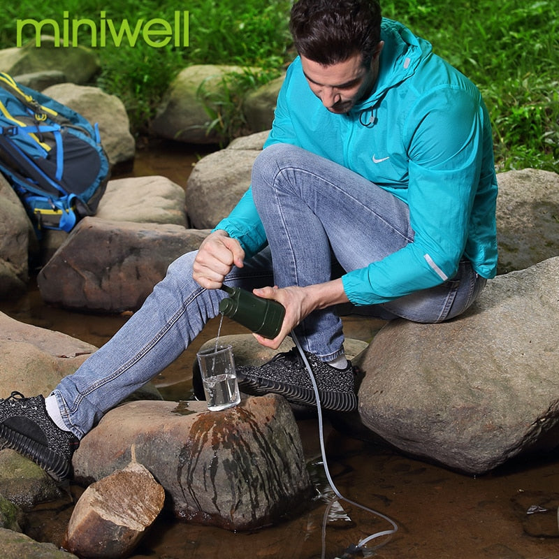 Water Purification mini Pump Filter Purifier for Hiking, Camping, Fishing,Travelling