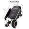 Mobile Phone Holder Motorcycle Smartphone for  Motorbike Handlebar Mount with Wireless Charger