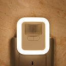 LED Plug-in Motion Sensor Light Wall Night Lamp Light with Brightness 30s/60s/90s/120s Lighting Time Adjustable for Living Room