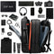 Men Travel Backpack Expandable Large Capacity USB Charging 15.6 inch Laptop Backpack Waterproof