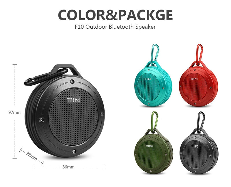 Wireless Bluetooth Speaker Built-in mic Stereo IXP6 Water-proof Outdoor Speaker