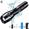 T6 LED Handheld Tactical Flashlight Zoom Torch Light Camping Lamp for 18650 Rechargeable Battery AAA